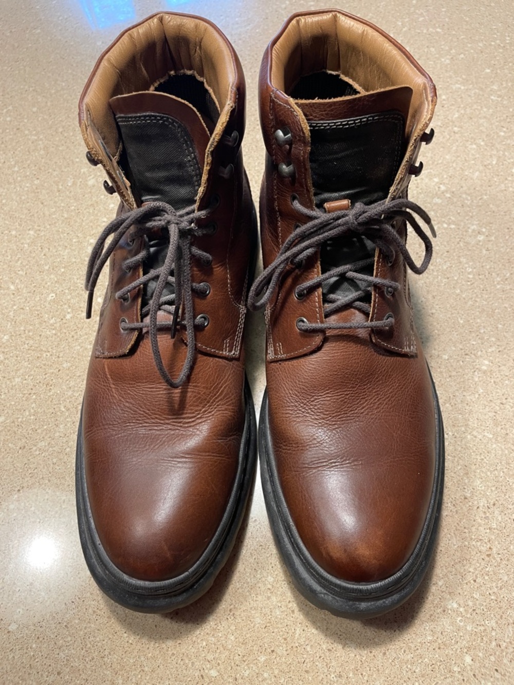 Johnston & Murphy Brown Leather Lace-Up Men's Boots